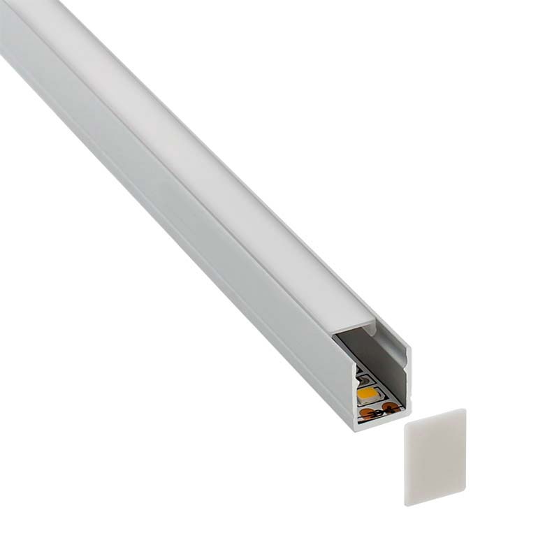 KIT - Perfil SKYRT para tiras LED, 2 metros - XauenBatt Iluminación