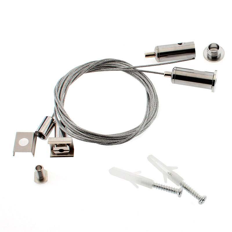 Kit para Colgar Perfiles, 2 cables de suspensión KEN 1,5m - XauenBatt Iluminación