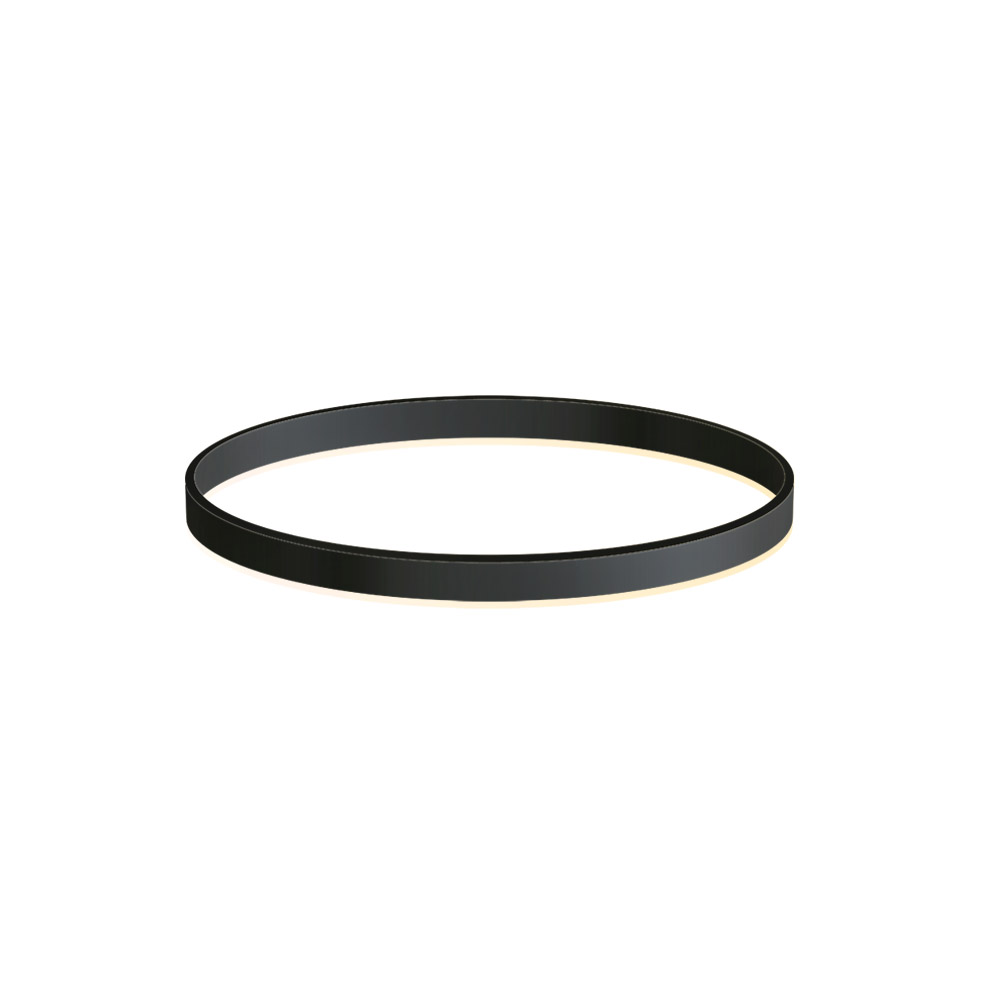 KIT - Perfil aluminio circular RING, Ø600mm, negro - XauenBatt Iluminación