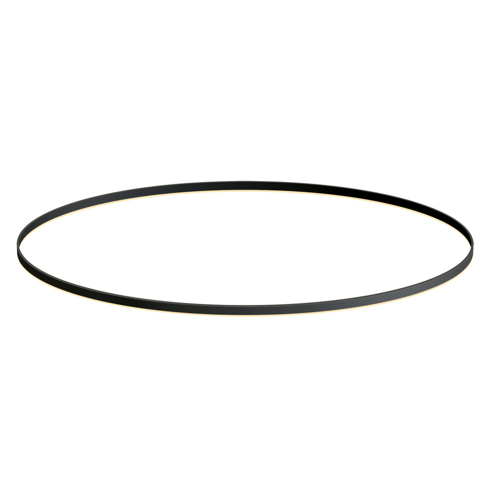 KIT - Perfil aluminio circular RING, Ø1800mm, negro - XauenBatt Iluminación
