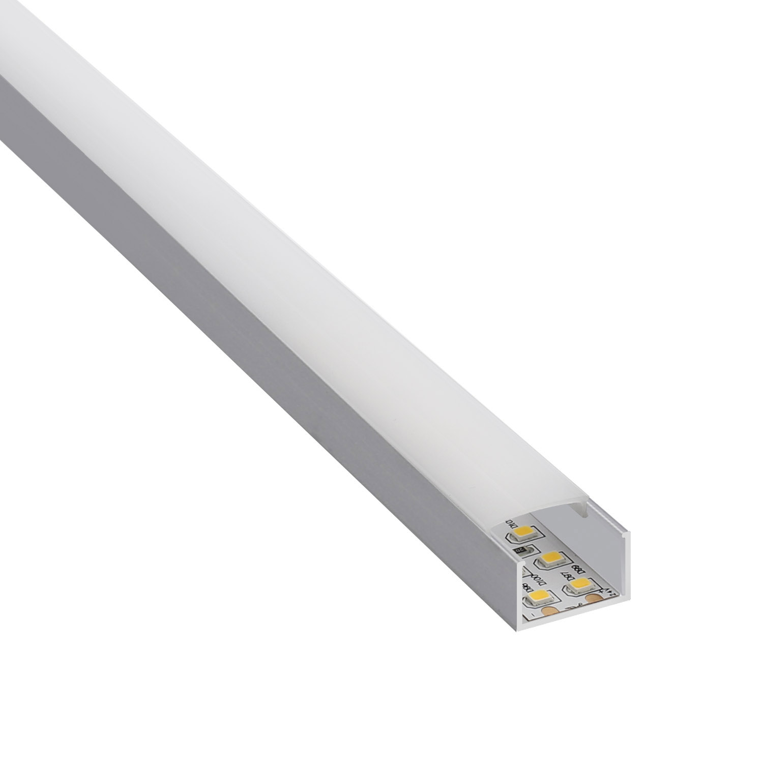 Perfil aluminio SING para tiras LED, 2 metros - XauenBatt Iluminación