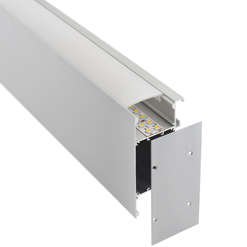 KIT - Perfil aluminio NewWALL para tiras LED, 2 metros - XauenBatt Iluminación