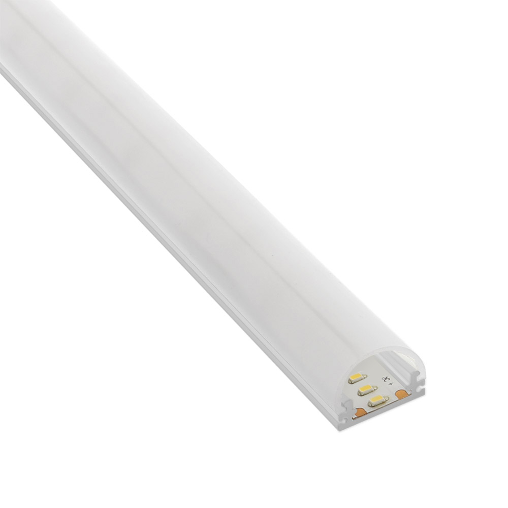 KIT - Perfil aluminio LUA para tiras LED, 2 metros - XauenBatt Iluminación