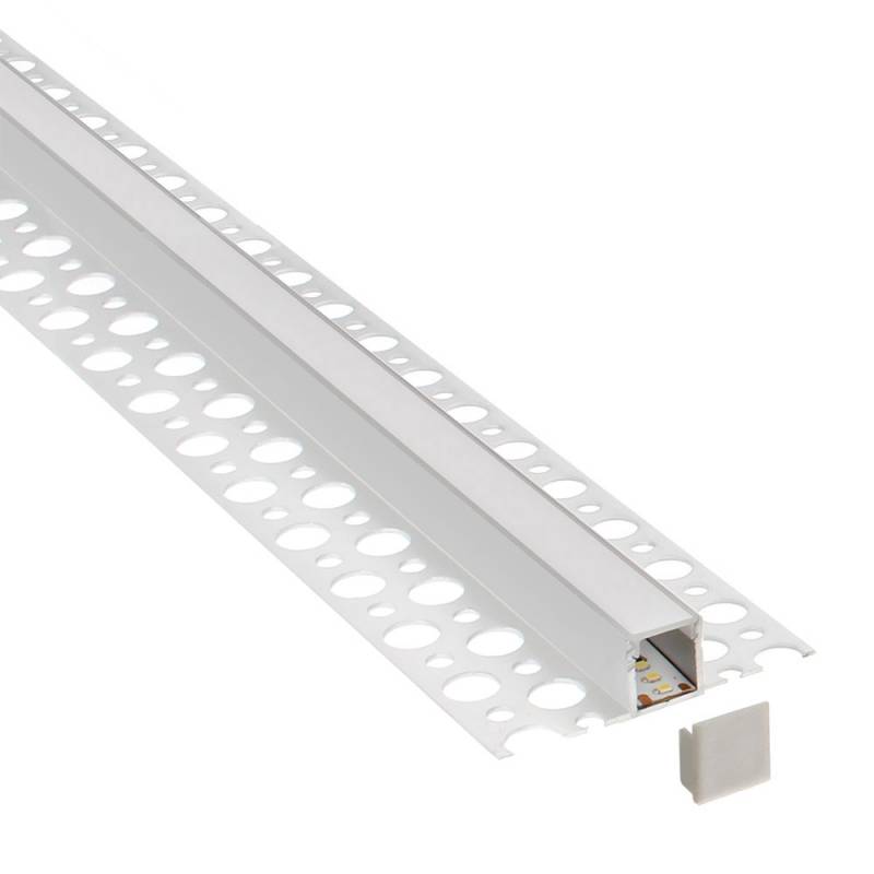 KIT Perfil arquitectónico aluminio RIKER 1 metro - XauenBatt Iluminación