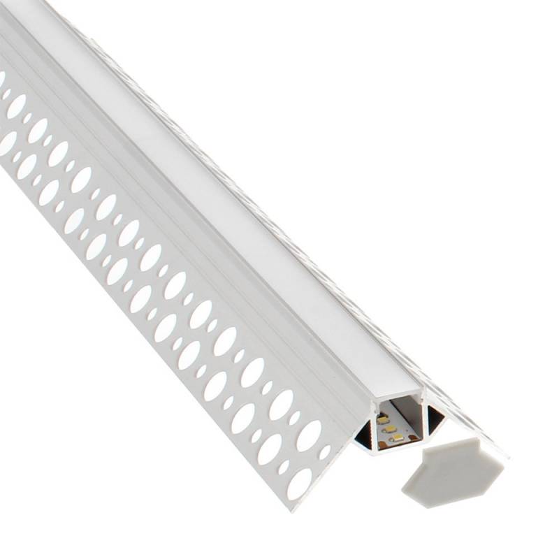 KIT Perfil arquitectónico aluminio KAR 2 metros - XauenBatt Iluminación