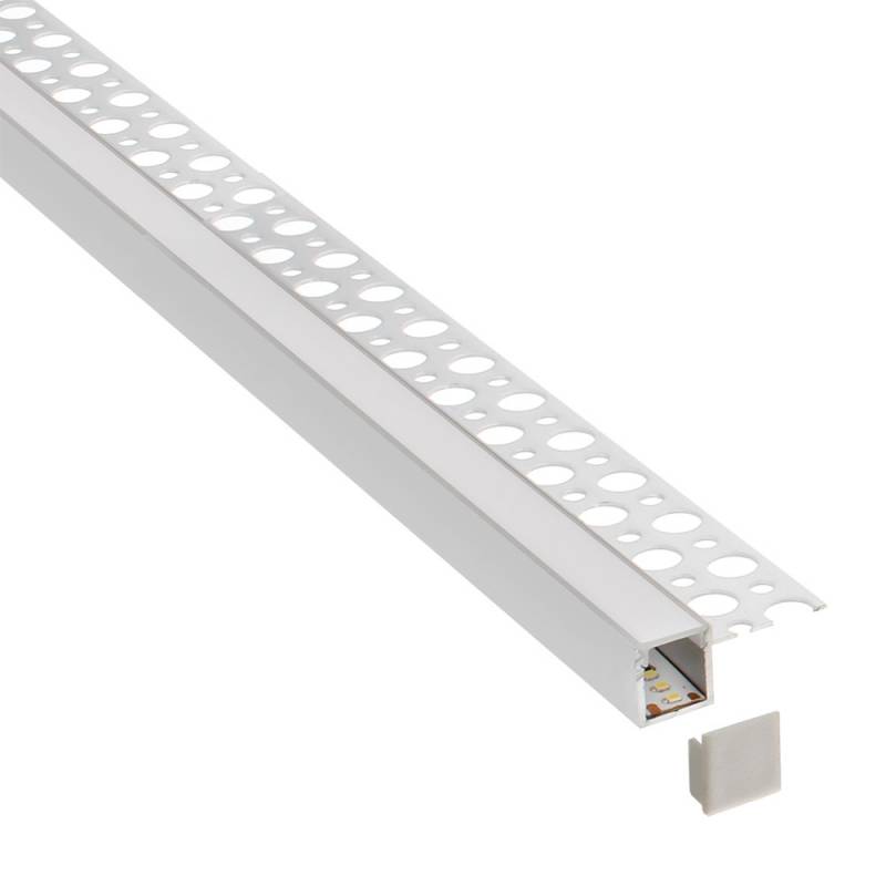 KIT Perfil arquitectónico aluminio RUM 1 metro - XauenBatt Iluminación