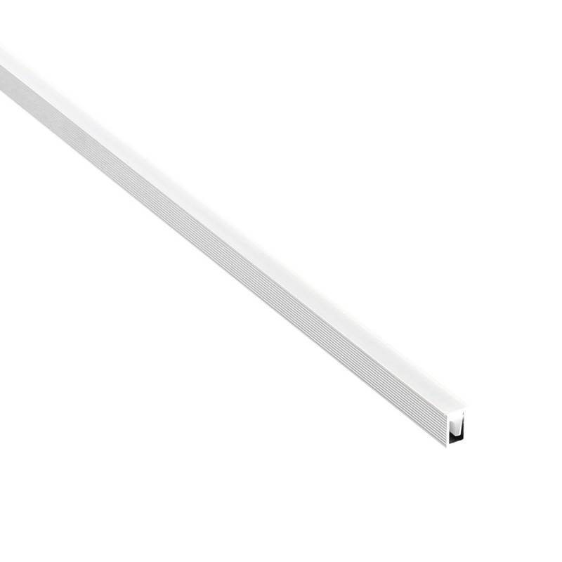 KIT - Perfil DEPA con cubierta de silicona para tiras LED, 2 metros, silver - XauenBatt Iluminación