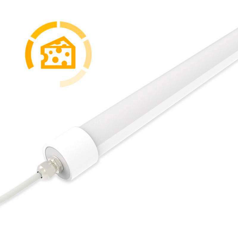 Tubo LED DC12V, IP65, 22W, 150cm, Quesos y fiambres, Blanco cálido - XauenBatt Iluminación