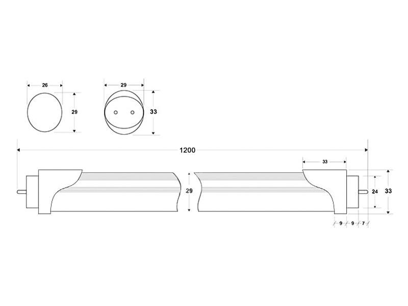 Tubos led 10703-5 esquema