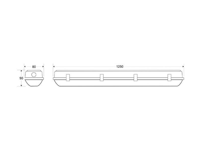 Accesorios tubos led 10709-4 esquema