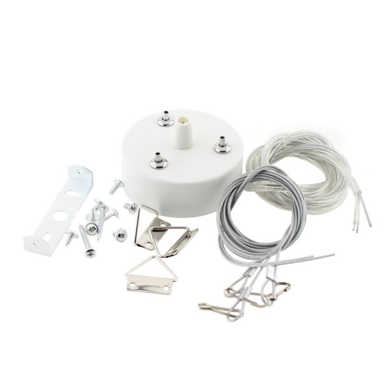MOON kit de cables de suspensión 1,2m + florón - XauenBatt Iluminación