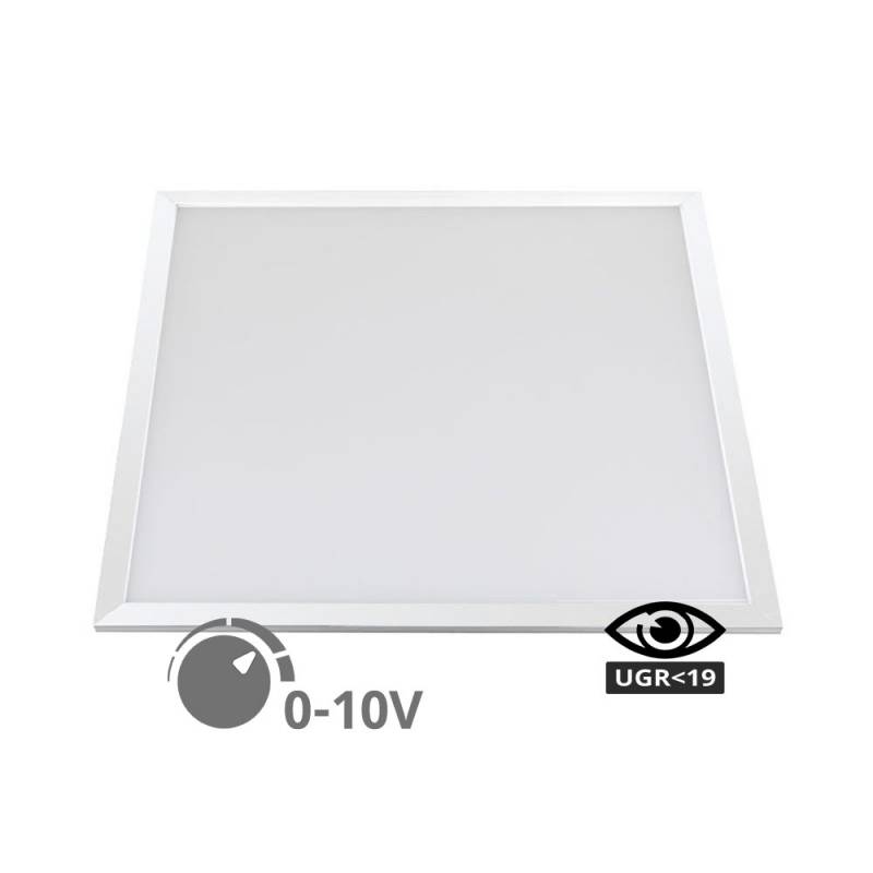 Panel LED 44W, 60x60cm, UGR<19, 0-10V regulable, Blanco cálido, regulable - XauenBatt Iluminación
