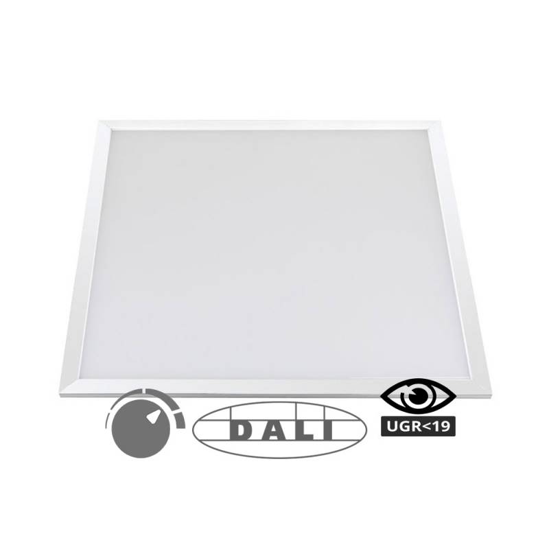 Panel LED 44W, 60x60cm, UGR<19, DALI regulable, Blanco cálido, regulable - XauenBatt Iluminación