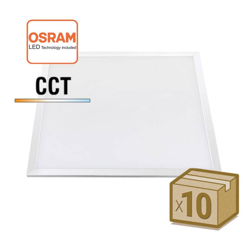 Pack 10 x Panel LED 48W-40W-36W-24W, 60x60cm, 4CCT, chip led Osram, 3000-4000-6000K - XauenBatt Iluminación