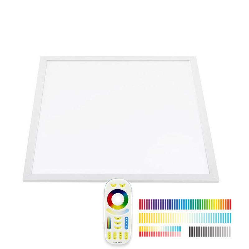 Panel LED Backlit 40W, FUT045A, RGB + CCT, RF, 60x60cm, RGB + Blanco dual, regulable - XauenBatt Iluminación