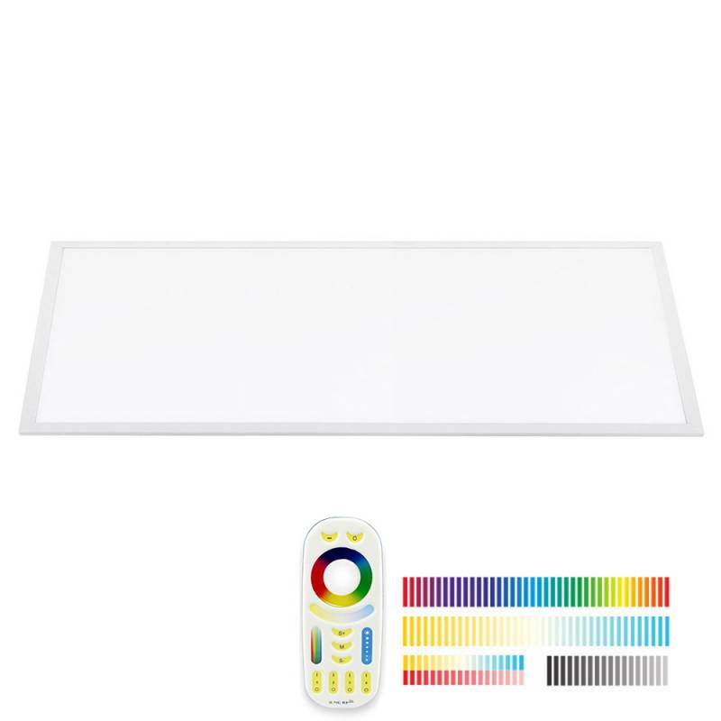 Panel LED Backlit 40W, FUT045A, RGB + CCT, RF, 30x120cm, RGB + Blanco dual, regulable - XauenBatt Iluminación