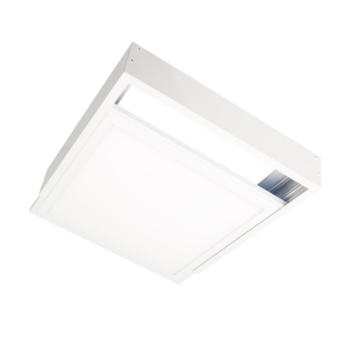 Kit marco Blanco para instalar Panel Led 60x60cm en superficie, Altura 68mm - XauenBatt Iluminación