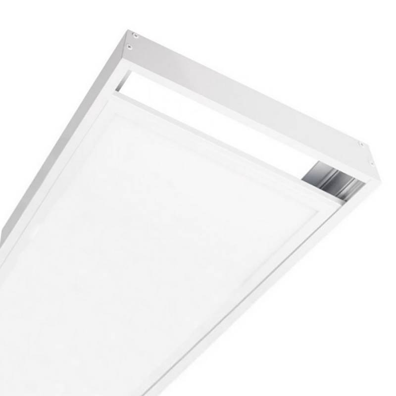 Kit marco Blanco para instalar Panel Led 30x120cm en superficie, Altura 68mm - XauenBatt Iluminación