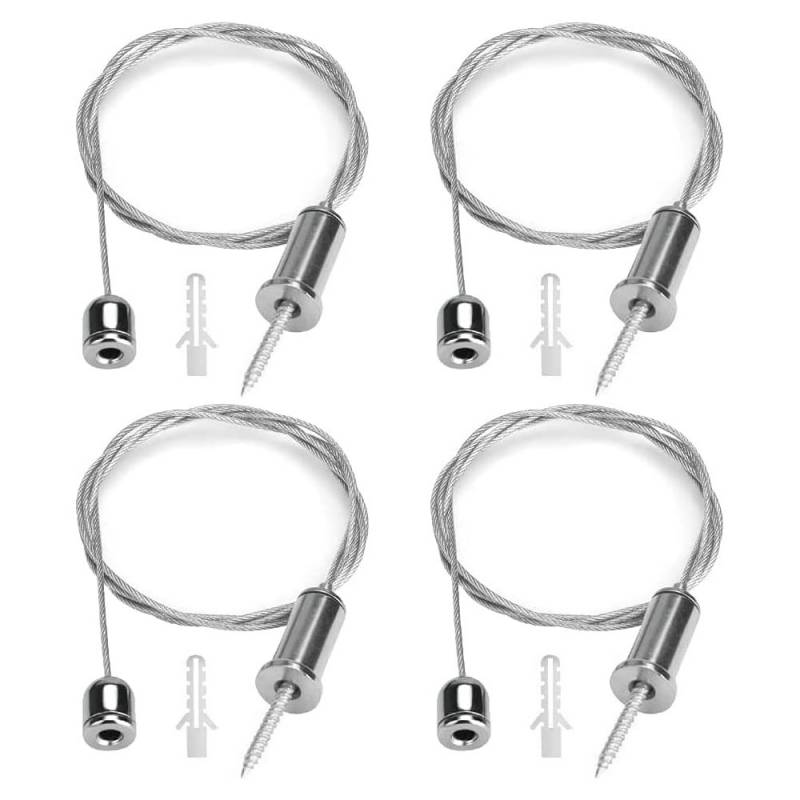 Set de 4 cables de suspensión para instalación de panel led 1m - XauenBatt Iluminación