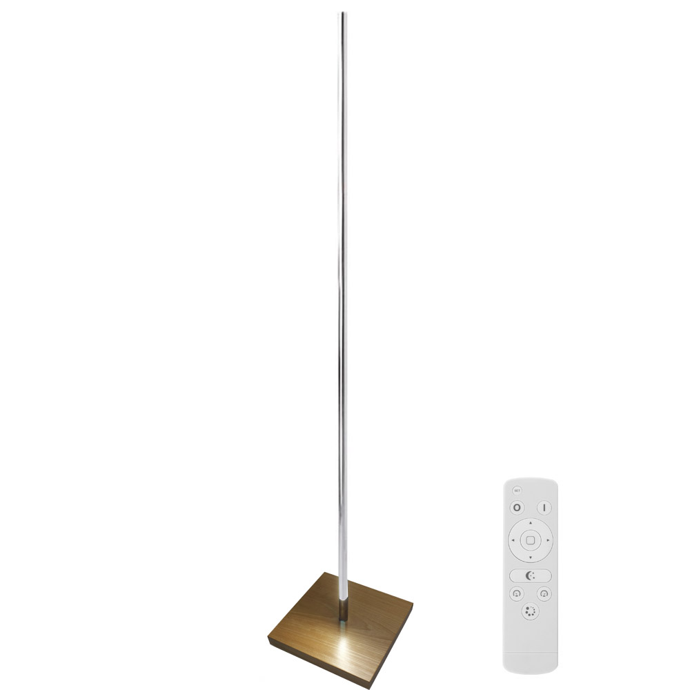 lámpara de pie led LUMO LIGNO KVADRATA RF, 35W, Blanco cálido, regulable - XauenBatt Iluminación