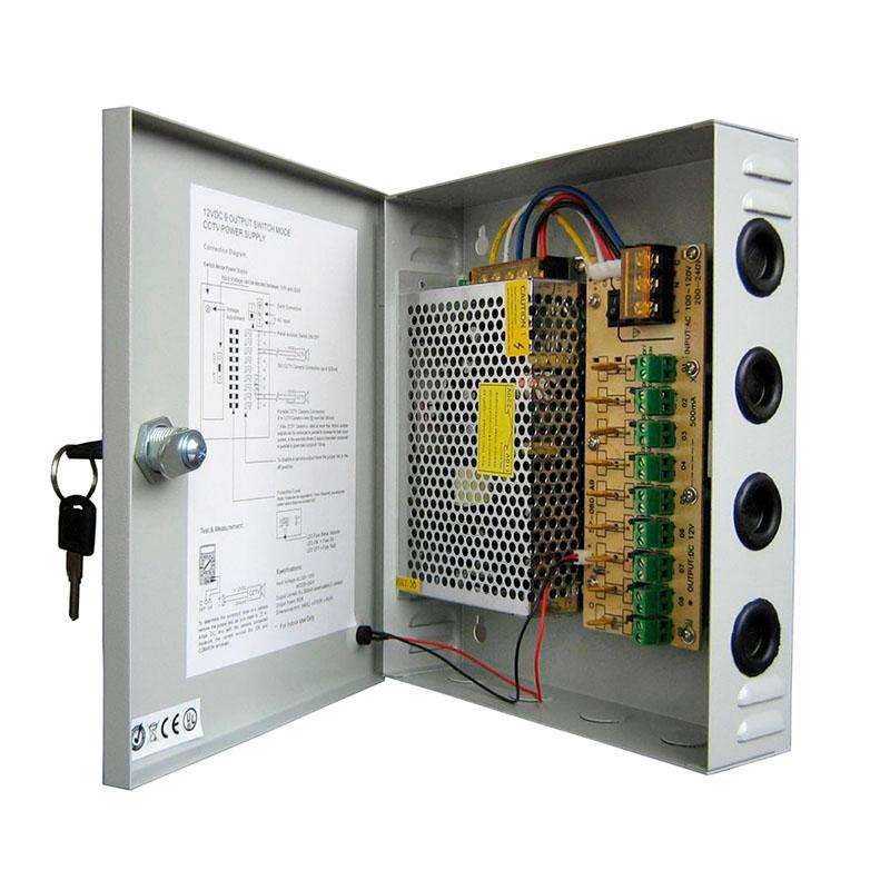 Fuente de alimentación DC12V/60W/5A BOX 9 puertos - XauenBatt Iluminación