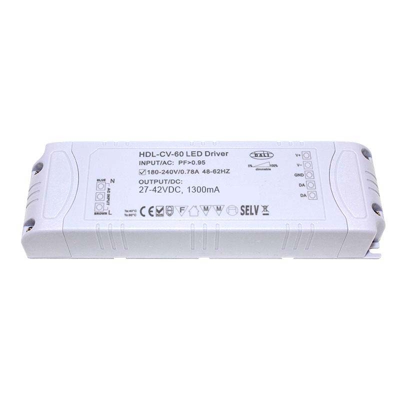 LED Driver 55W, 27-42VDC, 1300mA, DALI Regulable - XauenBatt Iluminación