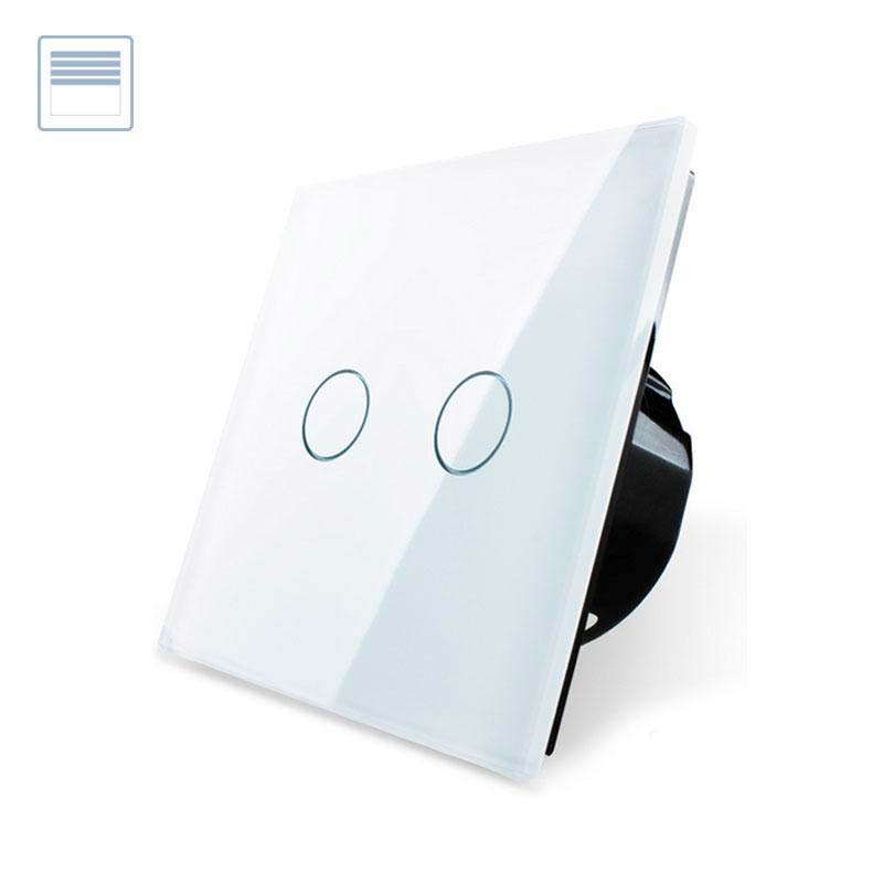 Control de persianas táctil, frontal blanco LIVOLO - XauenBatt Iluminación