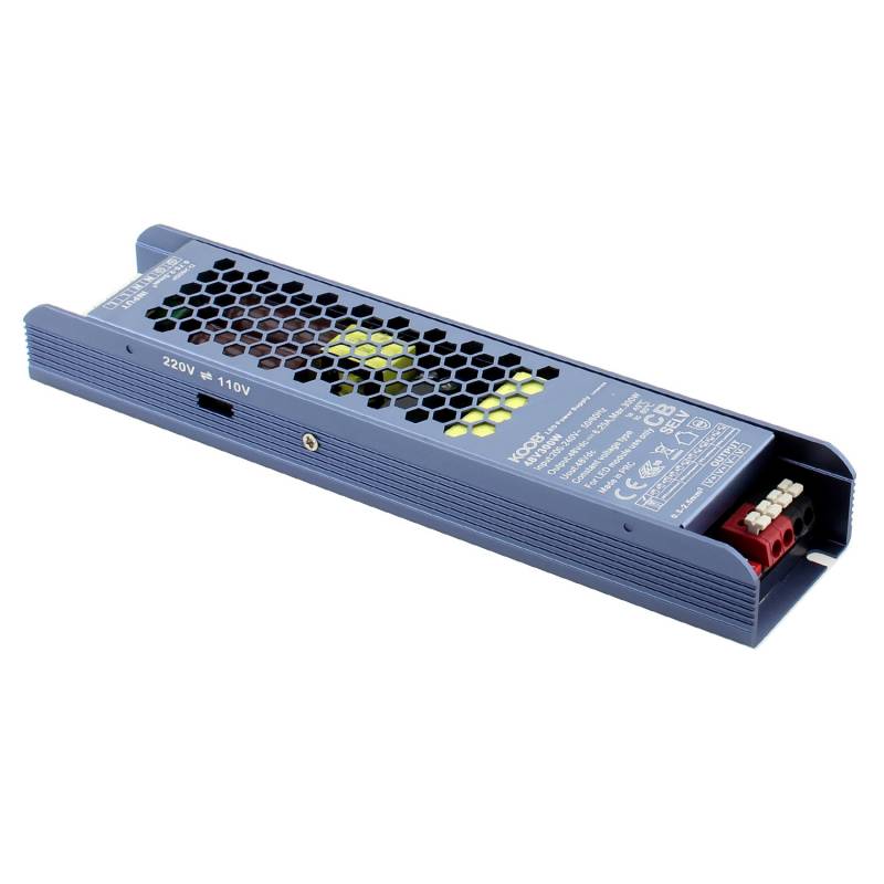 Fuente de alimentación Slim DC48V/300W/6,25A Regulable - XauenBatt Iluminación