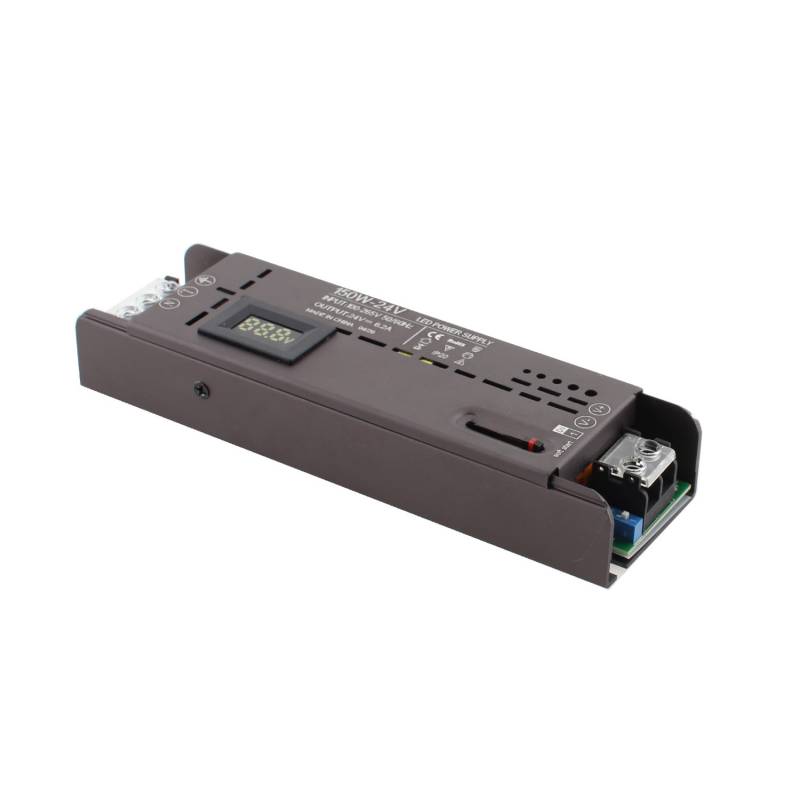 Fuente de alimentación DC24V/150W/6,25A Regulable con Display - XauenBatt Iluminación