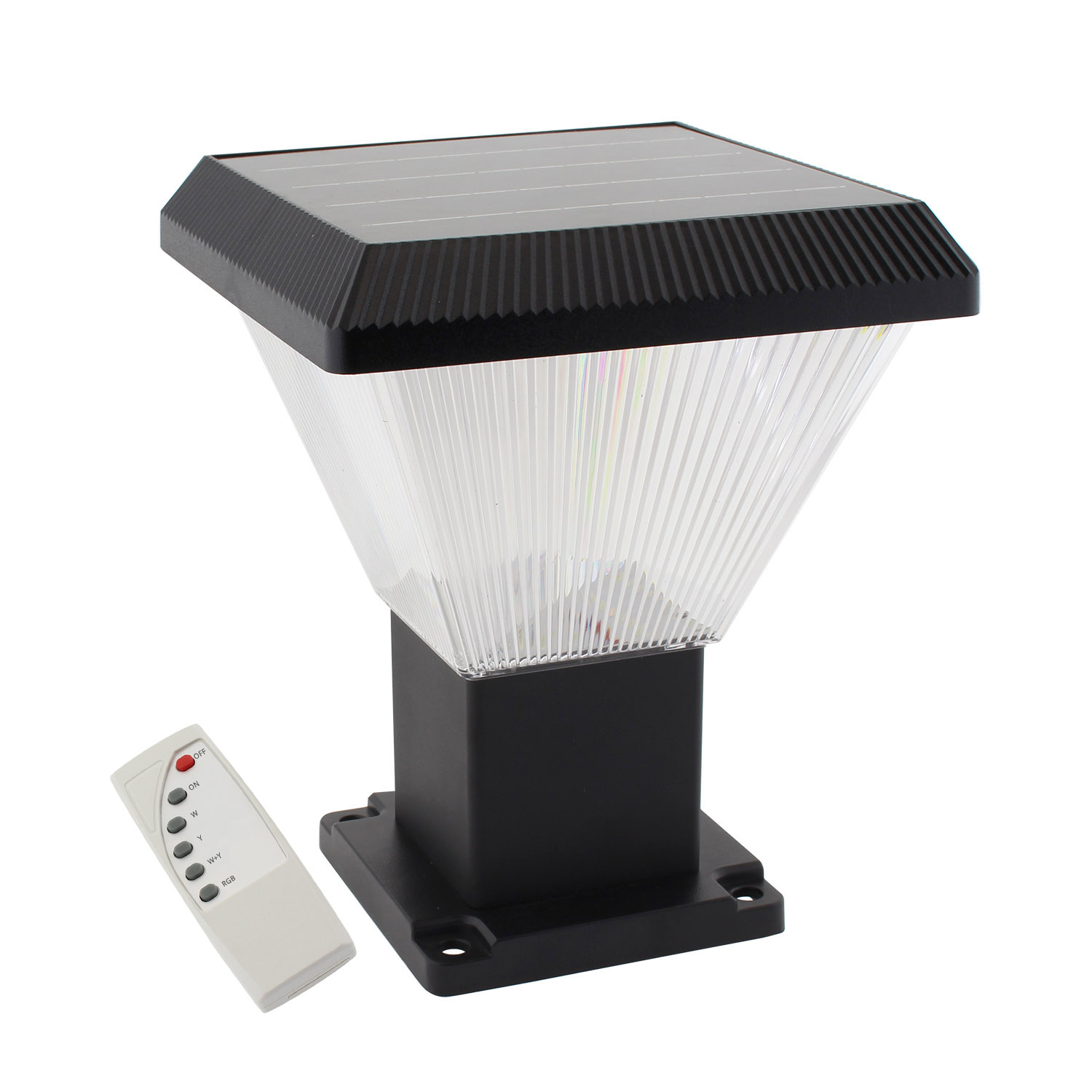 Farola LED Solar VILLA S3 UFO 60W, CCT+RGB, RGB + Blanco dual - XauenBatt Iluminación
