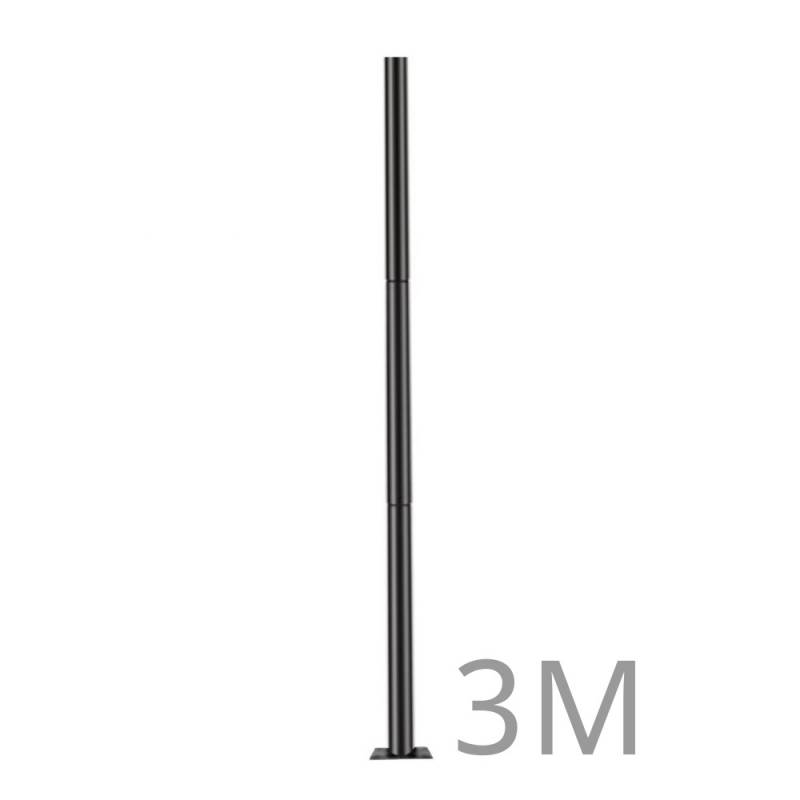 Poste farola acero galvanizado modular 3m - XauenBatt Iluminación