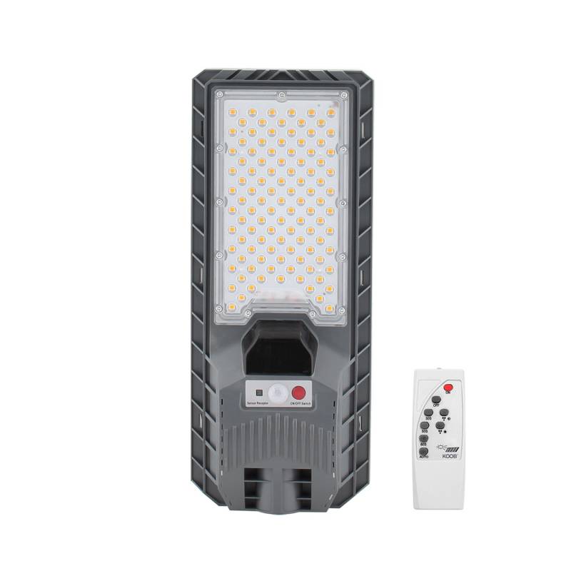 Farola LED Solar BASIC 100W, 3,7V / 2400mAH, Blanco cálido - XauenBatt Iluminación