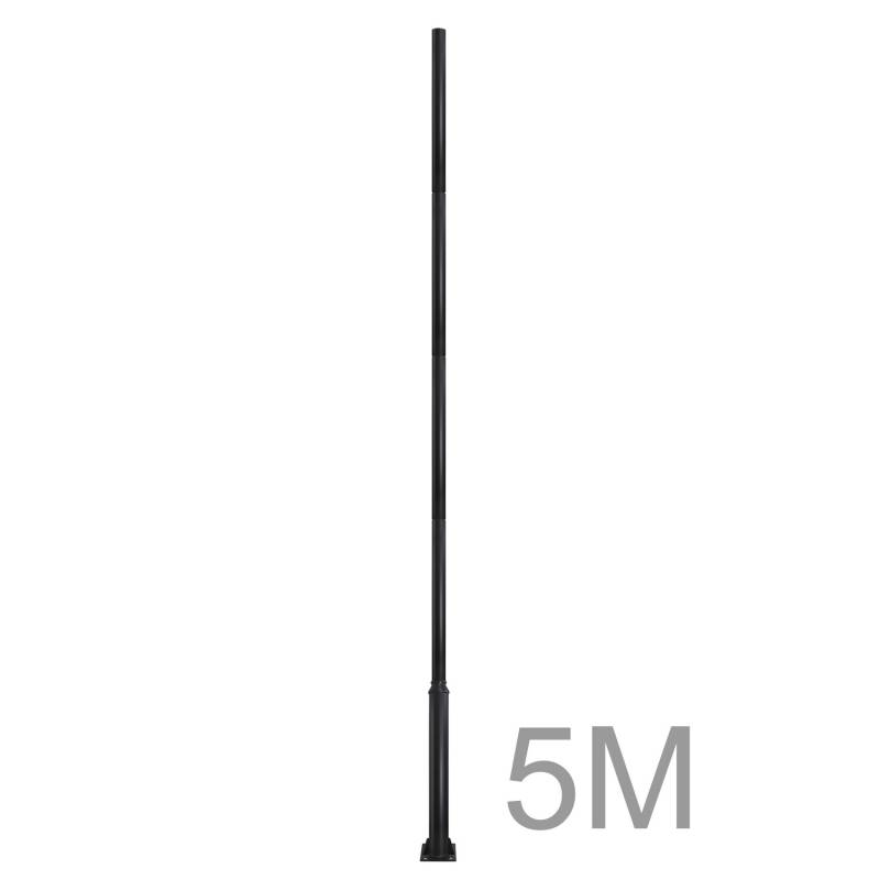 Poste farola acero galvanizado modular 5m - XauenBatt Iluminación