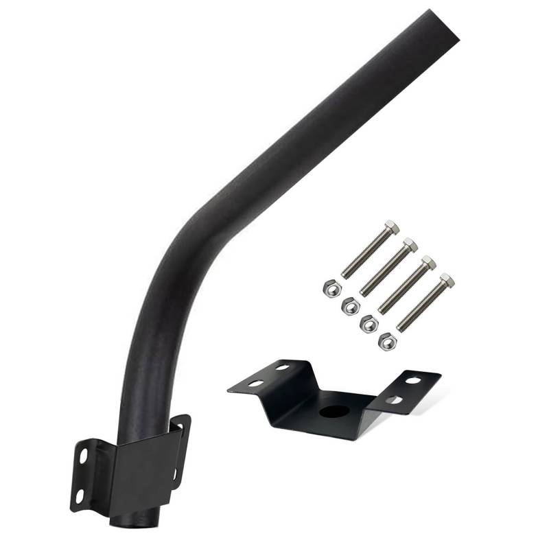 Soporte curvo 100cm para farola 58mm para poste o pared - XauenBatt Iluminación
