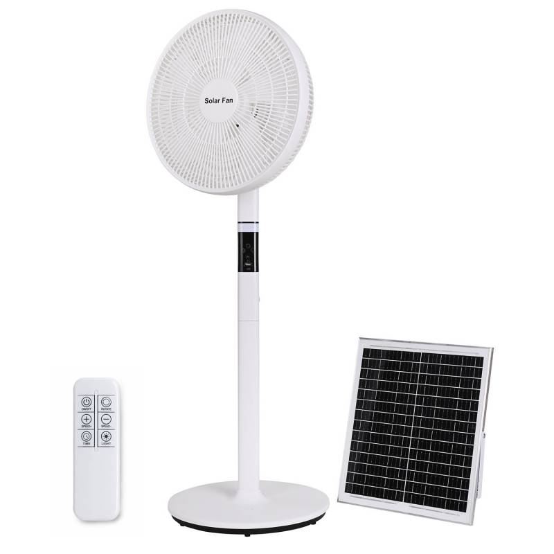 Ventilador Solar con pedestal EOLO, batería - XauenBatt Iluminación