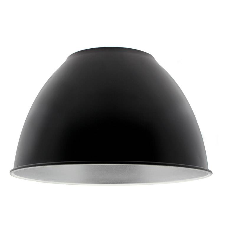 Reflector aluminio 60º para lámpara industrial, Ø215mm, negro - XauenBatt Iluminación
