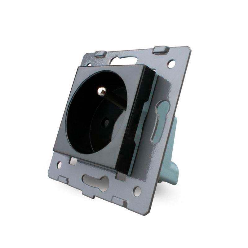 Enchufe EU 16A tipo Schuko, negro LIVOLO - XauenBatt Iluminación