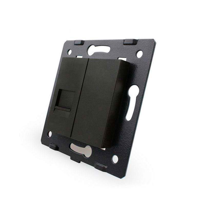 Mecanismo de empotrar Red RJ45, negro LIVOLO - XauenBatt Iluminación