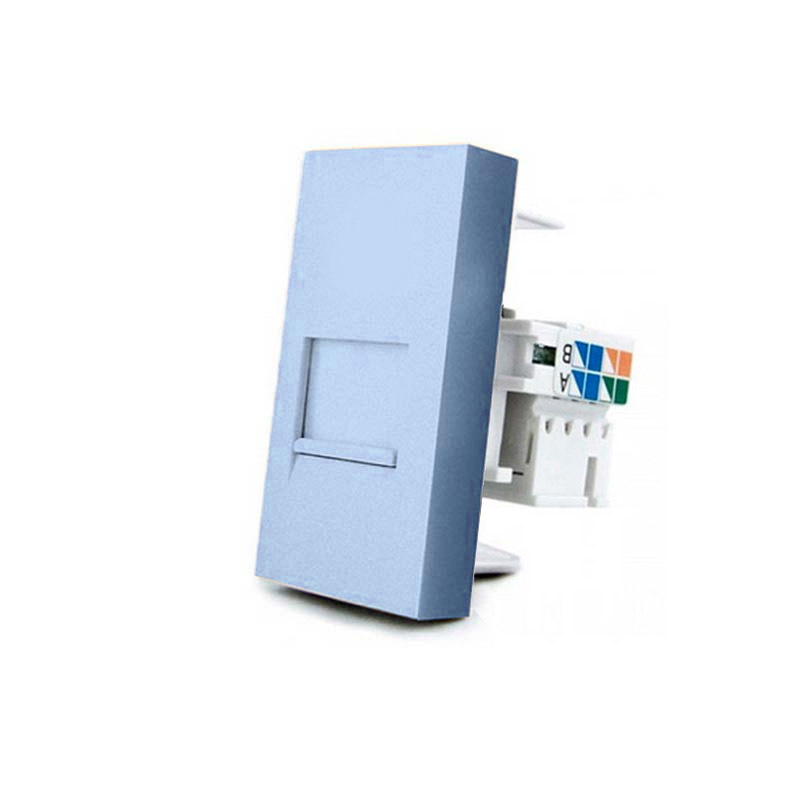 Conector Red RJ45 azul para mecanismo de empotrar LIVOLO - XauenBatt Iluminación