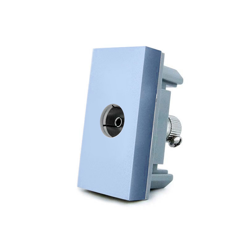 Conector TV azul para mecanismo de empotrar LIVOLO - XauenBatt Iluminación