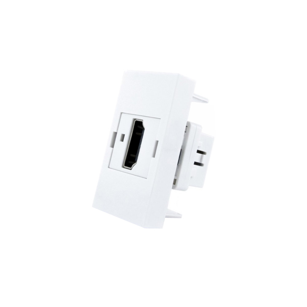 Conector HDMI blanco para mecanismo de empotrar LIVOLO - XauenBatt Iluminación