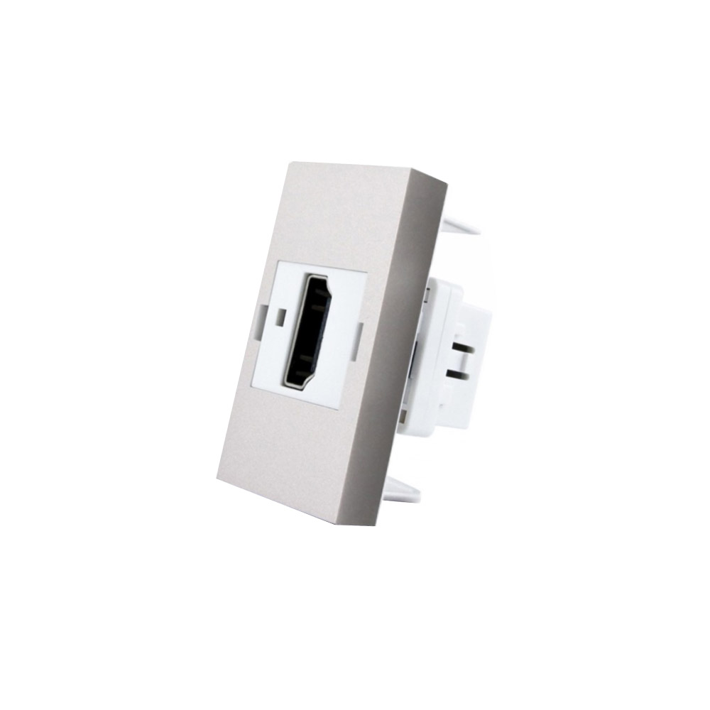 Conector HDMI gris para mecanismo de empotrar LIVOLO - XauenBatt Iluminación