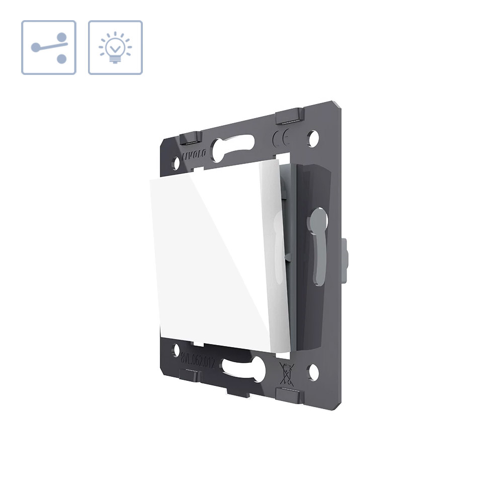 Interruptor Conmutador, blanco LIVOLO - XauenBatt Iluminación