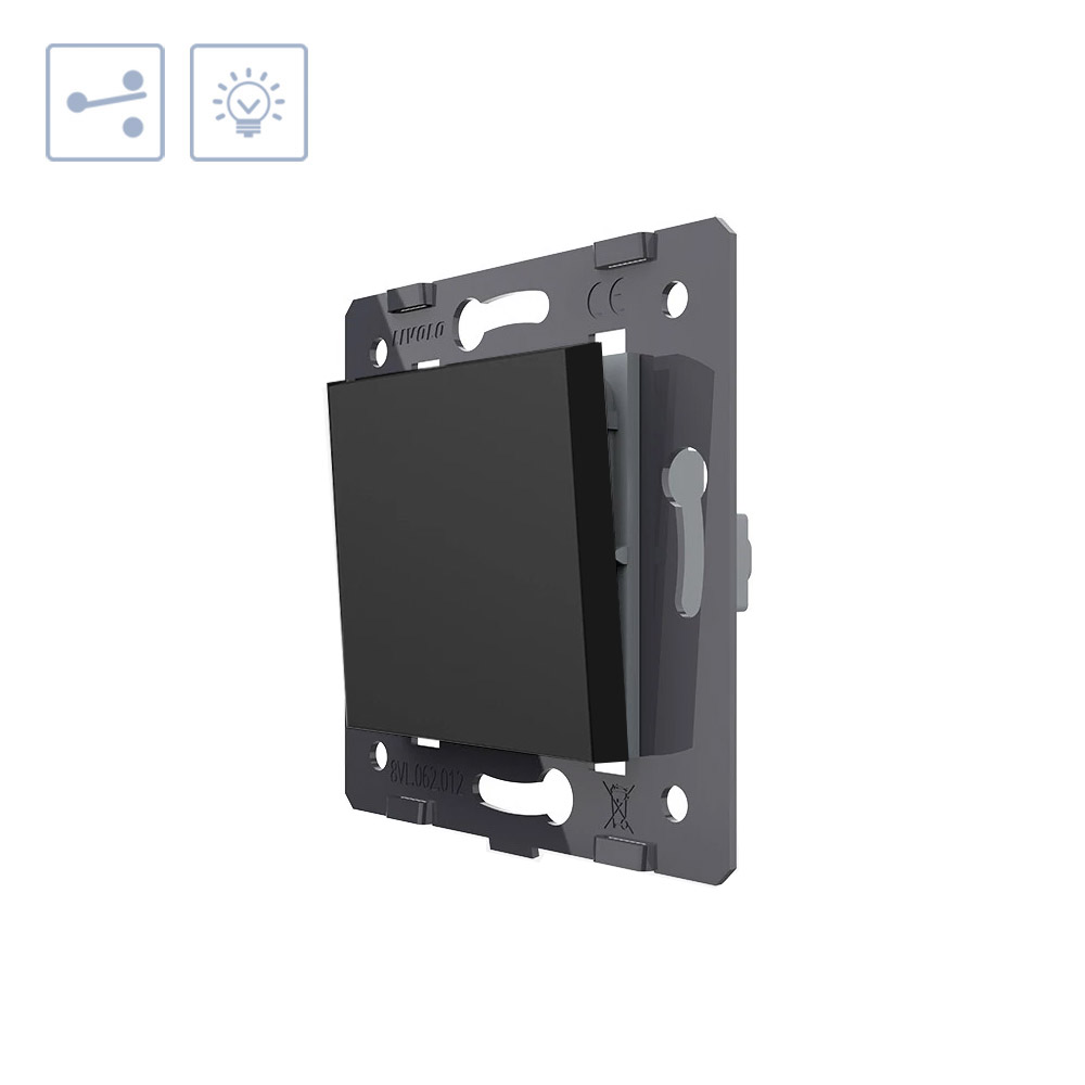 Interruptor Conmutador, negro LIVOLO - XauenBatt Iluminación