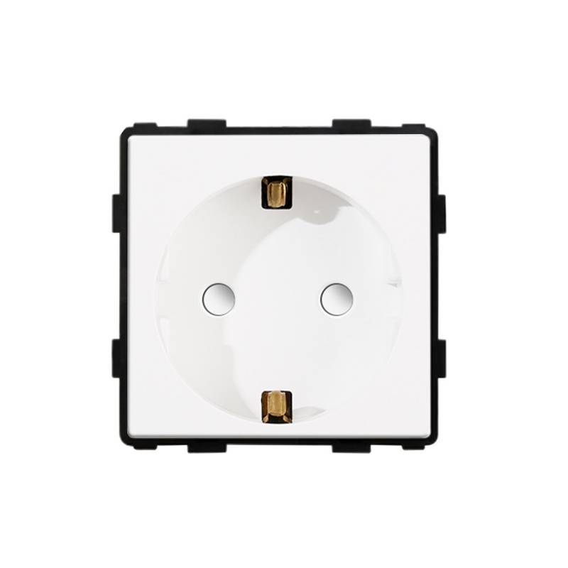 Base Enchufe EU tipo SCHUKO 16A 250V KOOB, blanco - XauenBatt Iluminación