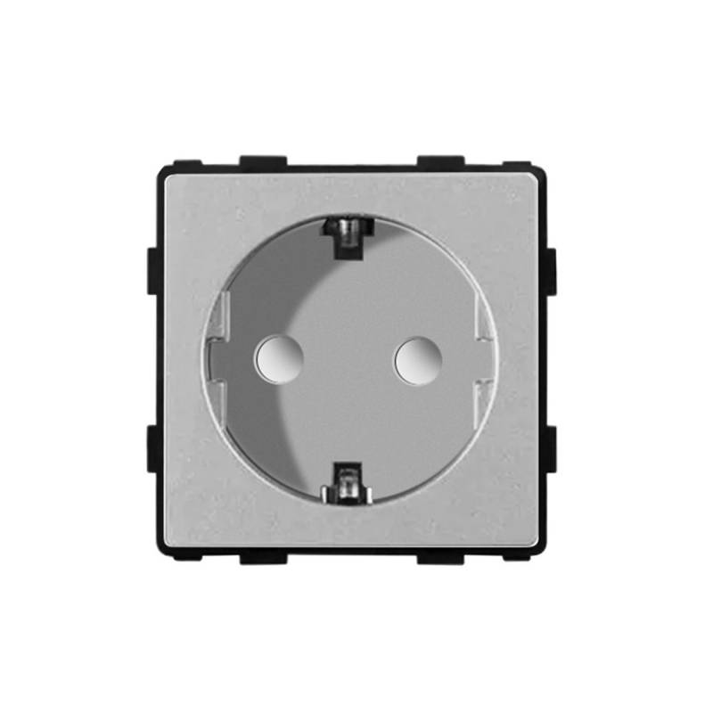 Base Enchufe EU tipo SCHUKO 16A 250V KOOB, gris - XauenBatt Iluminación