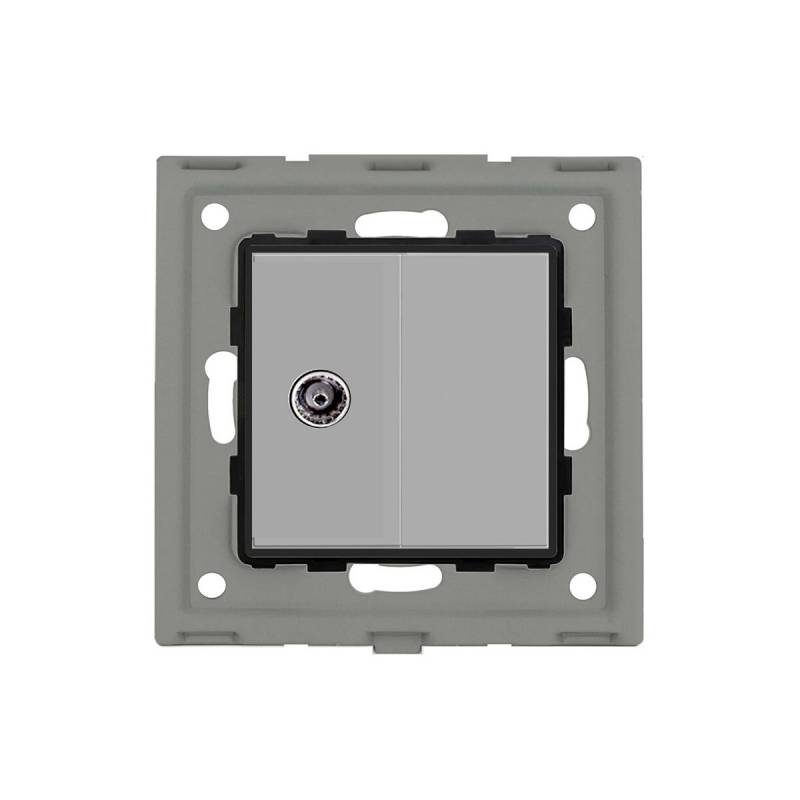Conector TV + tapa gris - XauenBatt Iluminación
