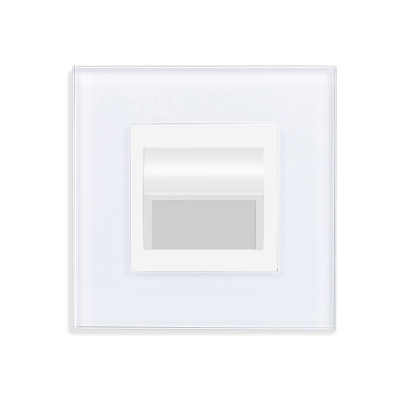 Baliza Led 1W, KOOB frontal cristal blanco, Blanco cálido - XauenBatt Iluminación