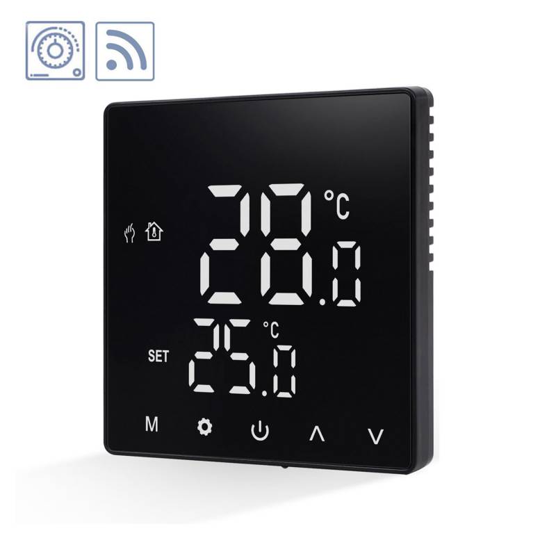 Termostato digital WiFi + ZigBee KOOB negro - XauenBatt Iluminación