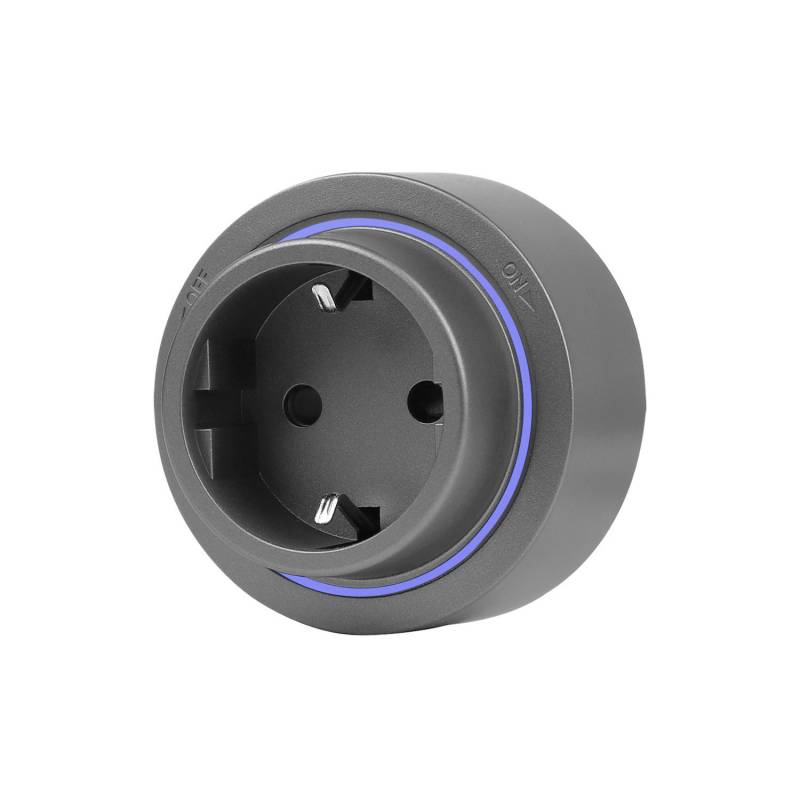 Base Enchufe EU SCHUKO 16A para carril KOOB, gris - XauenBatt Iluminación